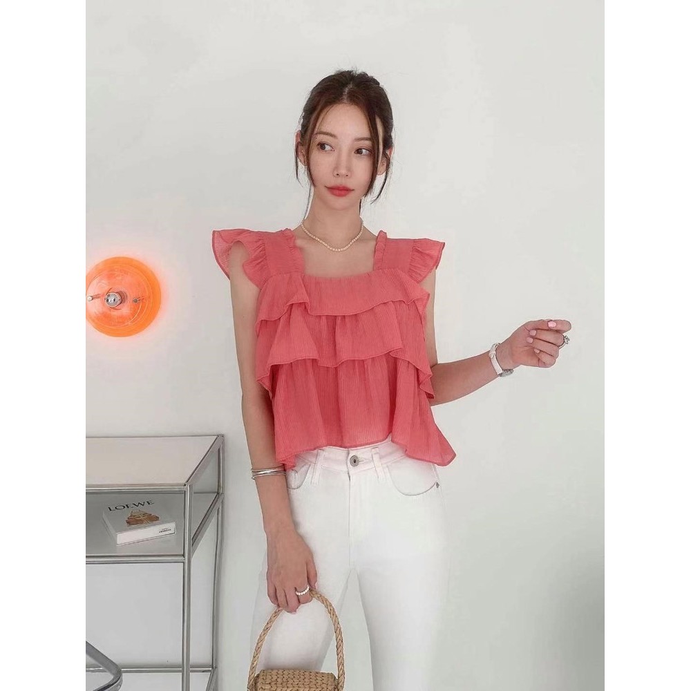 九0713韩国东大门衬衫-区PINKPUMPKIN-8582192可爱大气夏季浪漫