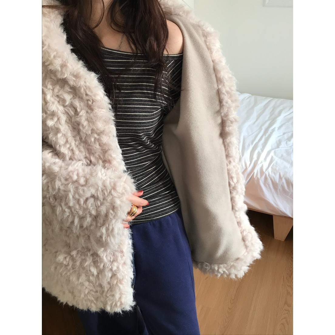 八1112韩国东大门运动户外夹克区4488547正品简洁冬款时尚新款