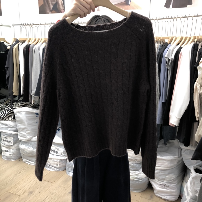 八1002韩国东大门运动户外针织衫区4444128流行甜美复古秋冬档口