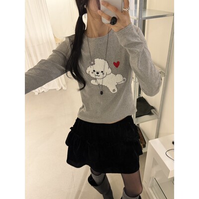 八1105韩国东大门运动瑜伽T恤区4478064原宿冬季复古正品学院休闲