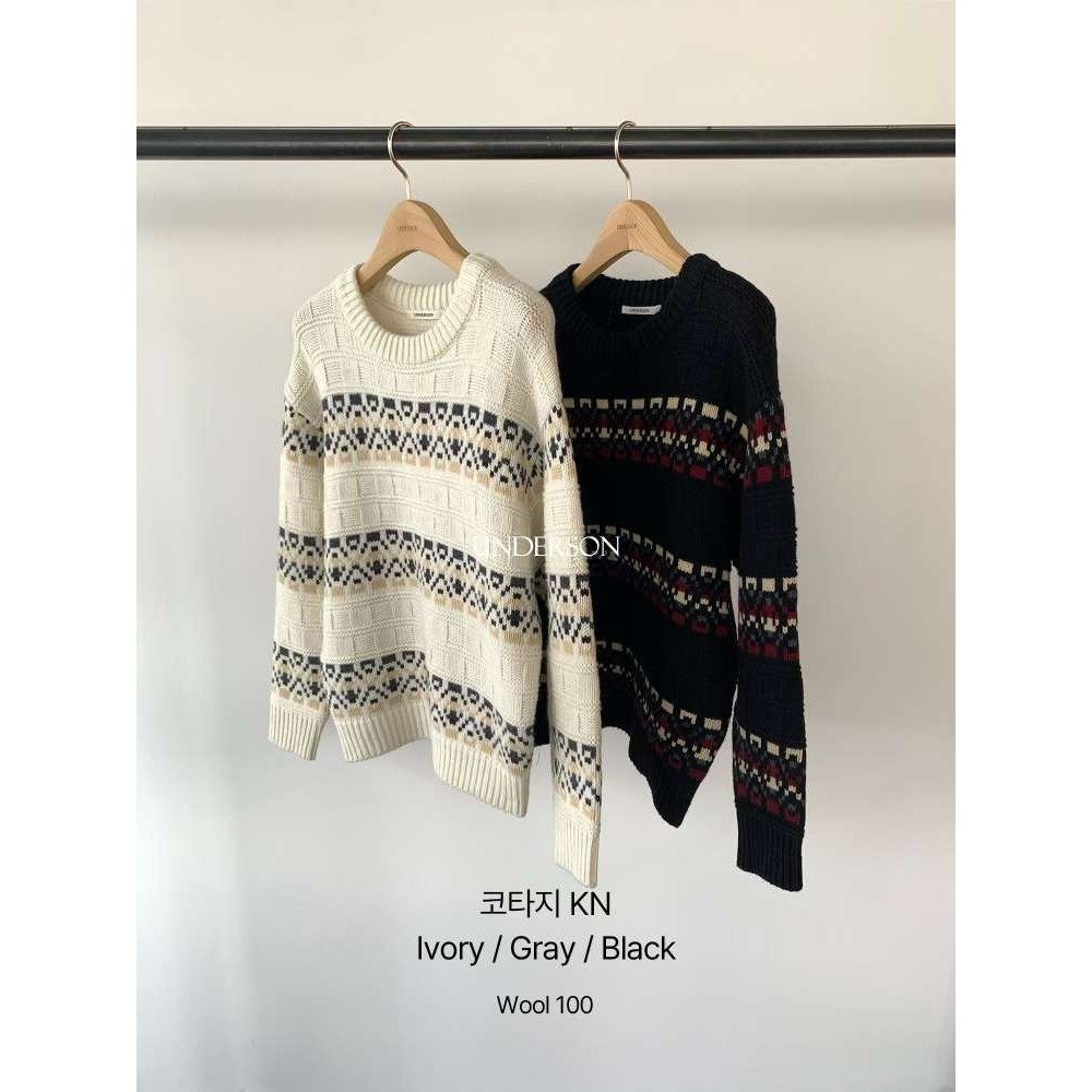 九1009韩国东大门毛衣区UNDERSON-8665722正品档口休闲档口直邮