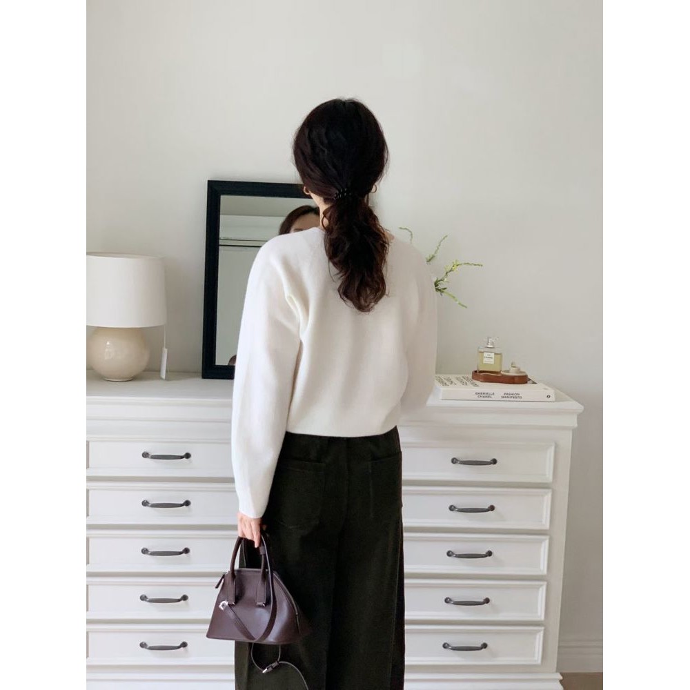 九1102韩国东大门毛衣区AFTERGLOW-8687142纯色流行正品档口冬款