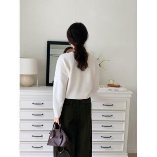 九1102韩国东大门毛衣区AFTERGLOW-8687142纯色流行正品档口冬款