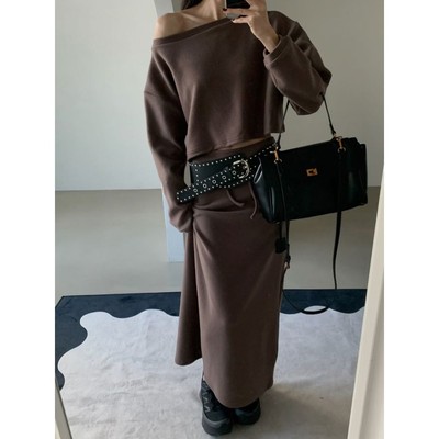 九0111韩国东大门户外半身裙区VERANDA-8734861别致通勤经典纯色