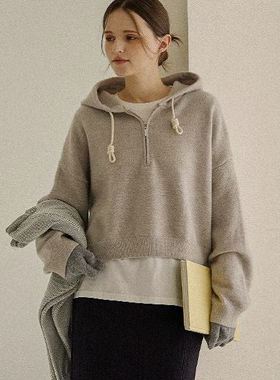 六1213韩国正品dodry-40361 针织衫区风格直邮修身甜美端庄秋冬