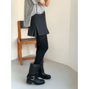 九0924韩国东大门裤子裙裤区egg-8653891纯色修身正品复古冬款