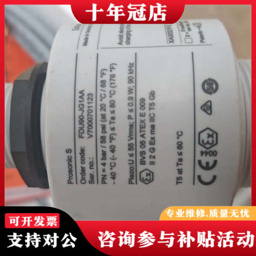 议价E+H超声波液位计探头FDU90-JG1AA，德国制造，议价