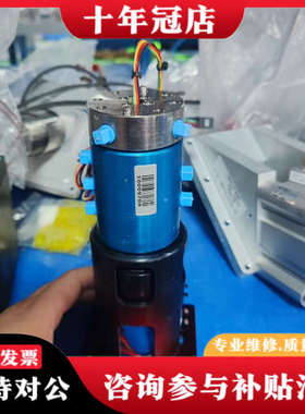 议价美国MOOG伺服电机，型号AC6438-106C，蓝色外观，议价