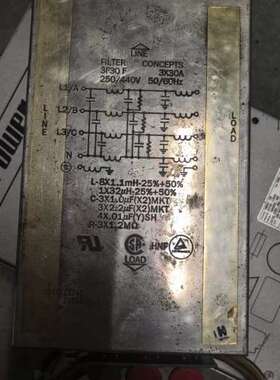 议价红线牛滤波器30A3E30F系列是美国FILTER CO可维修