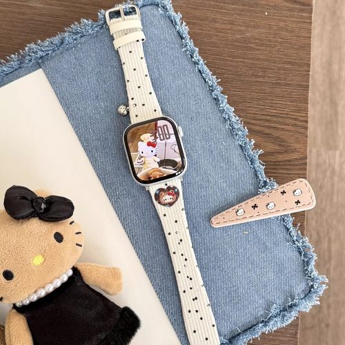 适用iwatch表带卡通硅胶