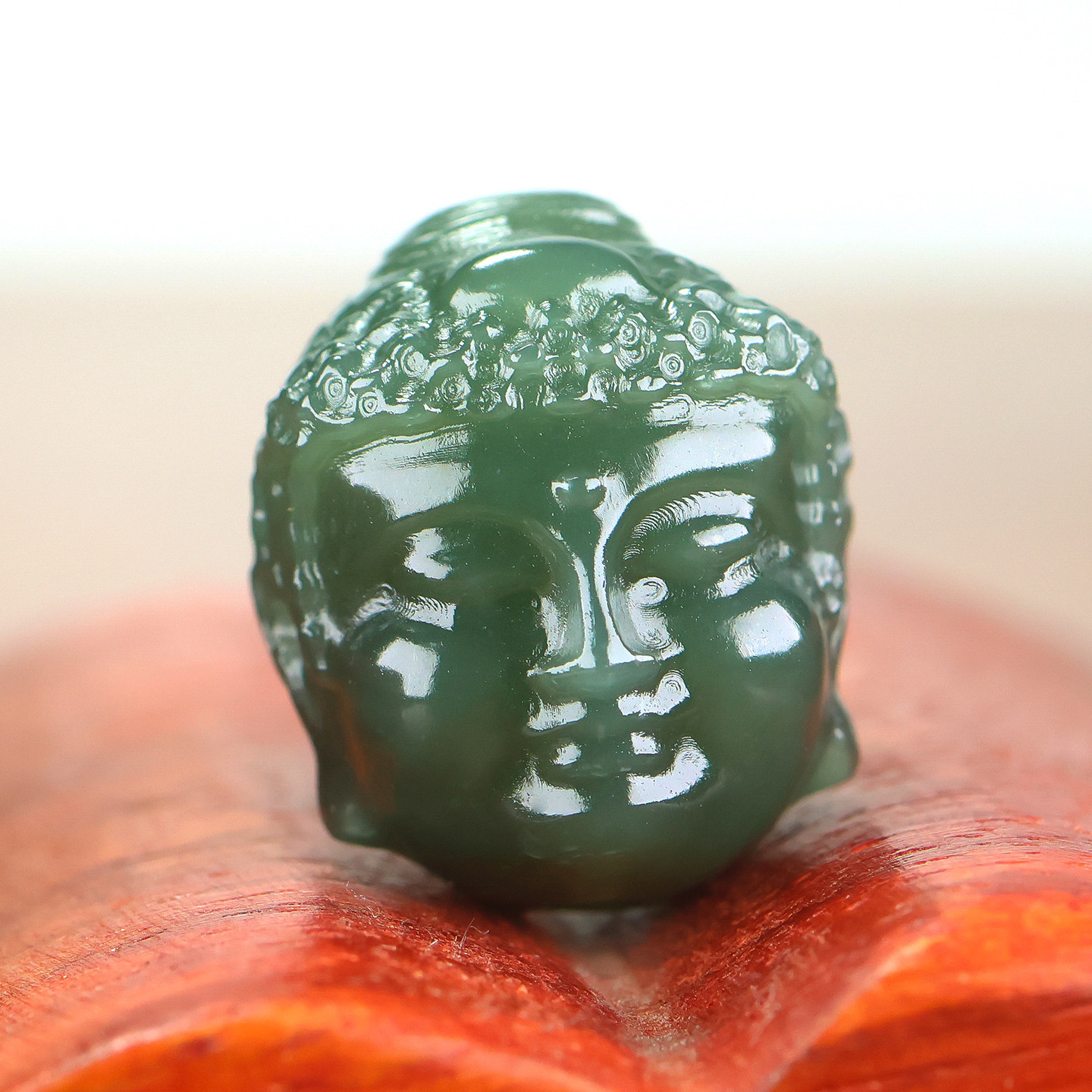 新疆和田玉一念之间配饰手串佛魔青玉青白玉手饰配珠天然玉石单珠