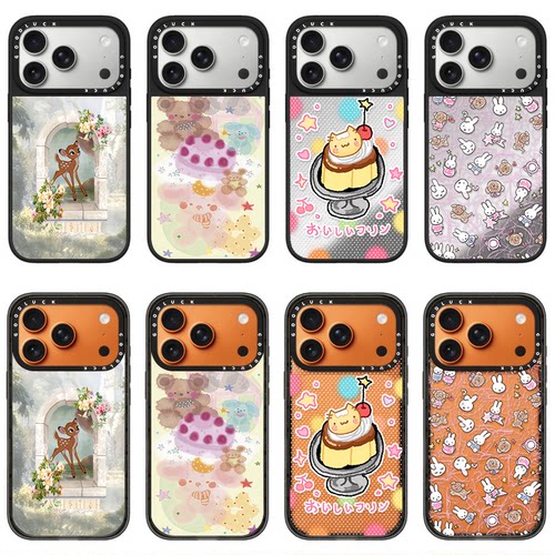 C家ASETi华强北波点布丁小猫适用iPhone苹果17promax手机壳16plus/Se/15promax磁吸16pro日韩13亚克力16可爱