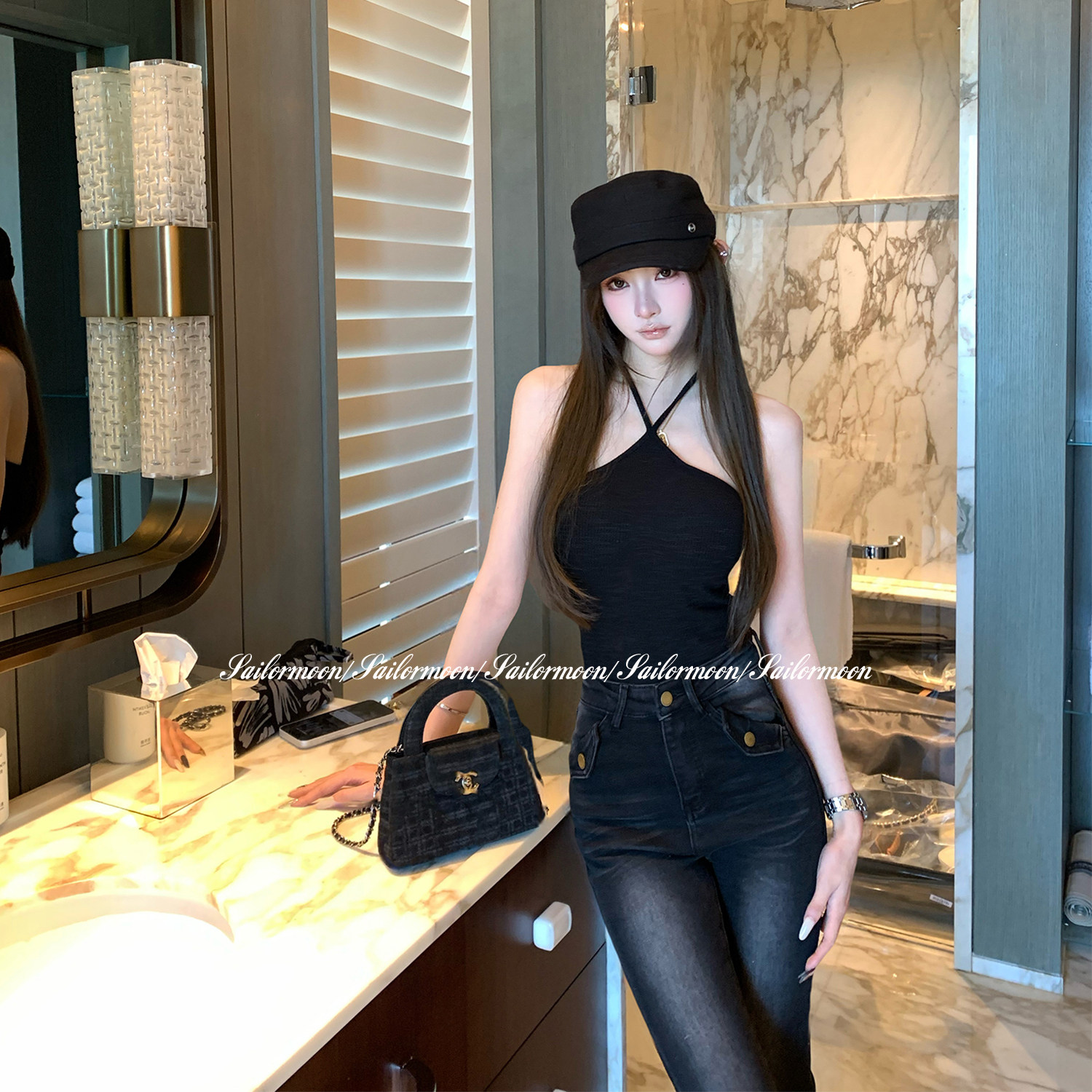 1.21/20点【曲线奥秘】交叉挂脖修身辣妹打底吊带针织背心抹胸,女装/女士精品,抹胸,淘宝优惠券,粉丝福利购,淘宝优惠卷