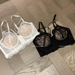 F PROJECT【珍妮的花园】细肩带性感收副乳蕾丝内衣女聚拢型文胸