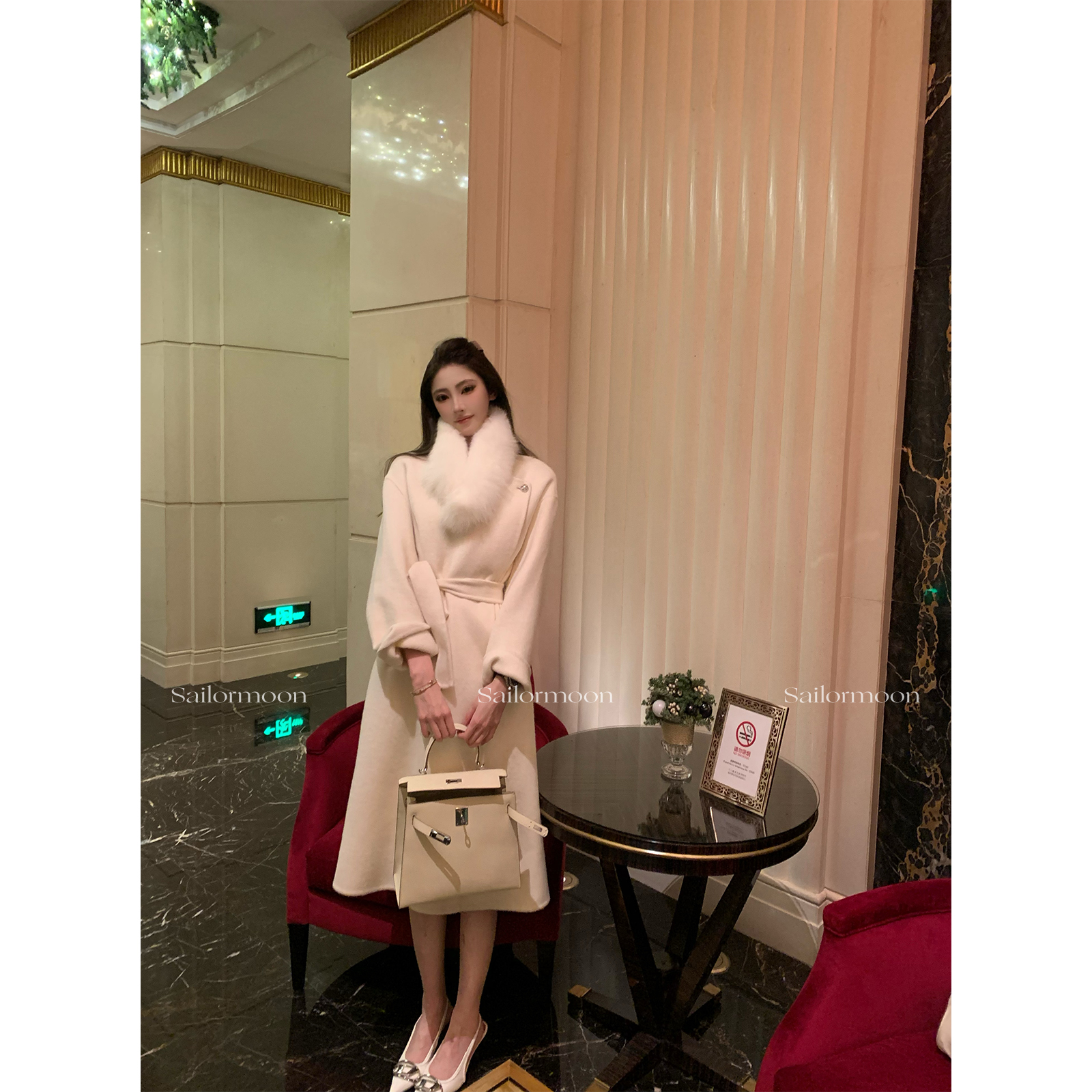 F PROJECT【白月光女主】1oo%澳洲超细羊毛双面呢大衣长款呢外套