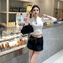 F PROJCET【腿精担当】设计感排扣牛仔半身裙女高腰显瘦A字短裙裤