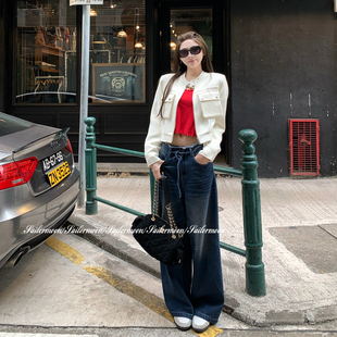 小香风圆领短款 bella穿搭 外套女春百搭机车夹克上衣 PROJECT