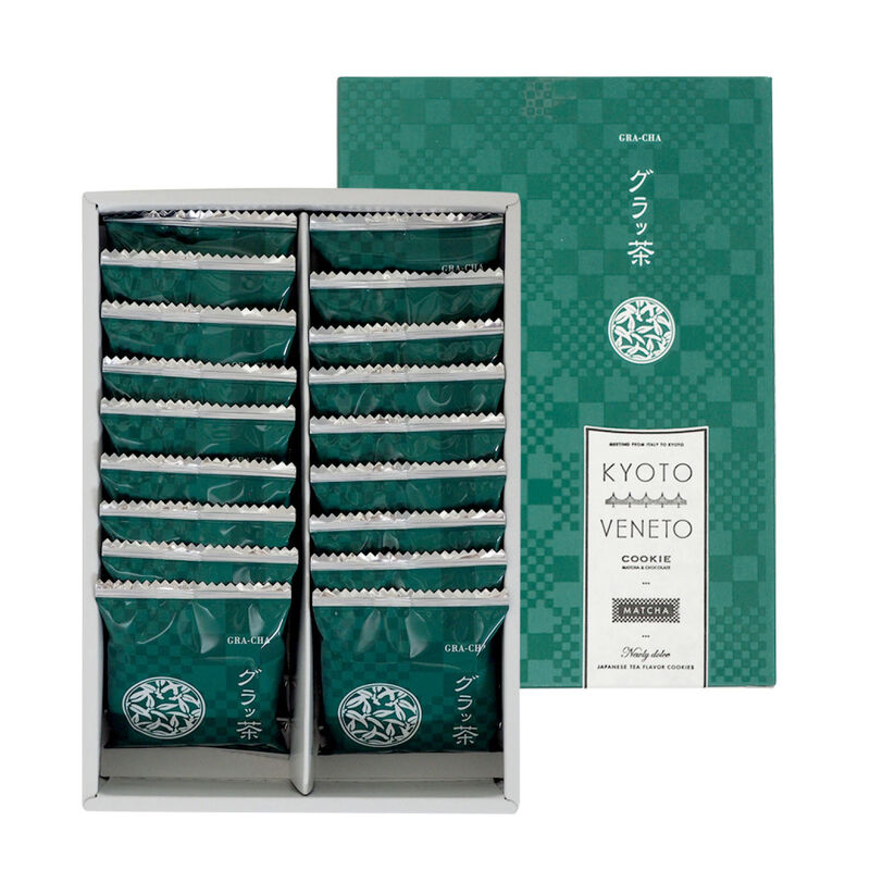 现货日本Kyoto Veneto宇治抹茶巧克力夹心饼干伴手礼盒进口零食