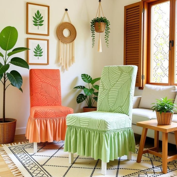 加绒加厚印花椅套罩客厅餐厅裙边椅子套酒店椅子靠背全包套防猫抓,居家布艺,椅套/椅垫,淘宝优惠券,粉丝福利购,淘宝优惠卷