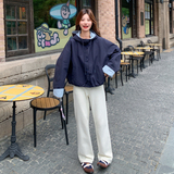 新款！2026秋季撞色连帽风衣女123-7736-P155-K218，女装短外套，浙宝123