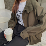 现货！2023春季复古军绿色棒球服外套123-2396-P110-K168，女装短外套，浙宝123