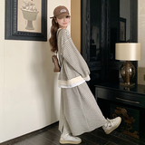 现货！2025秋季条纹卫衣套装女123-6012-P175-K238，女装职业装，浙宝123