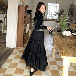 24春季吊带连衣裙两件套123-6011-裙子P135K188T恤P35套P170K228图片