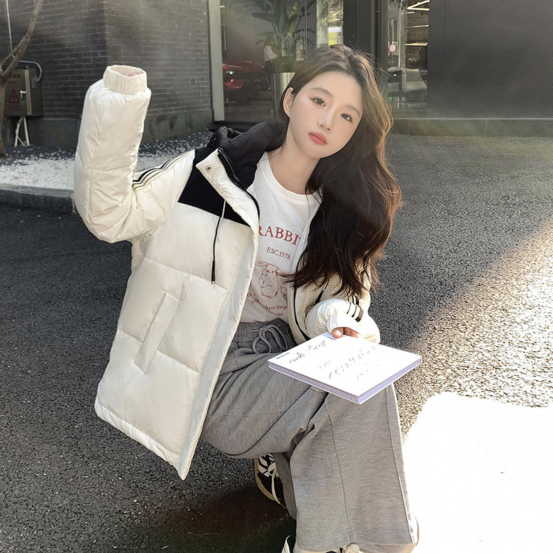 大货已出有买家秀！2026冬季新款连帽羽绒服女123-8673-P185-K268,女装羽绒服,浙宝123