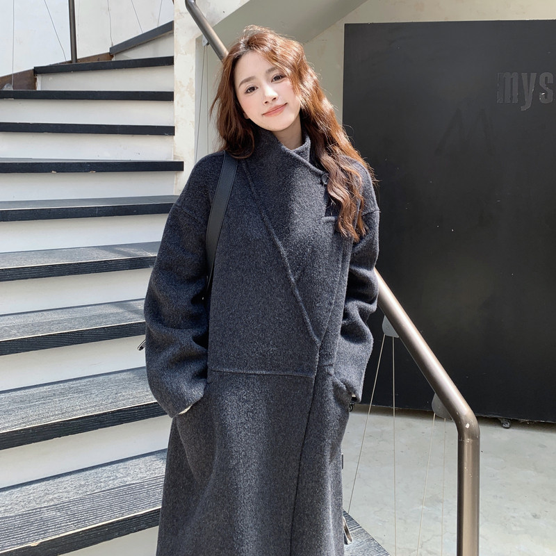 现货！2026冬季新款双面尼羊绒大衣外套123-7750-P325-K478,女装羊绒大衣,浙宝123