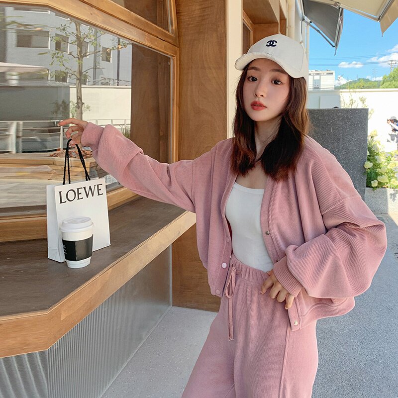 高品质现货！2022高品质时尚雪尼尔长裤套装女123-8820-P130-K188，女装运动套装，浙宝123