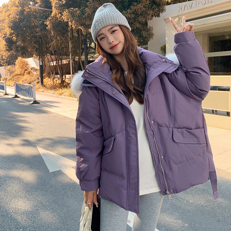 面料以下！2022冬季新款大毛领派克服服女123-H001-P195-K278,女装棉衣/棉服,浙宝123
