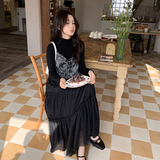 新款！吊带连衣裙两件套123-6011-裙子P135K188T恤P35套P170K228，女装连衣裙，浙宝123