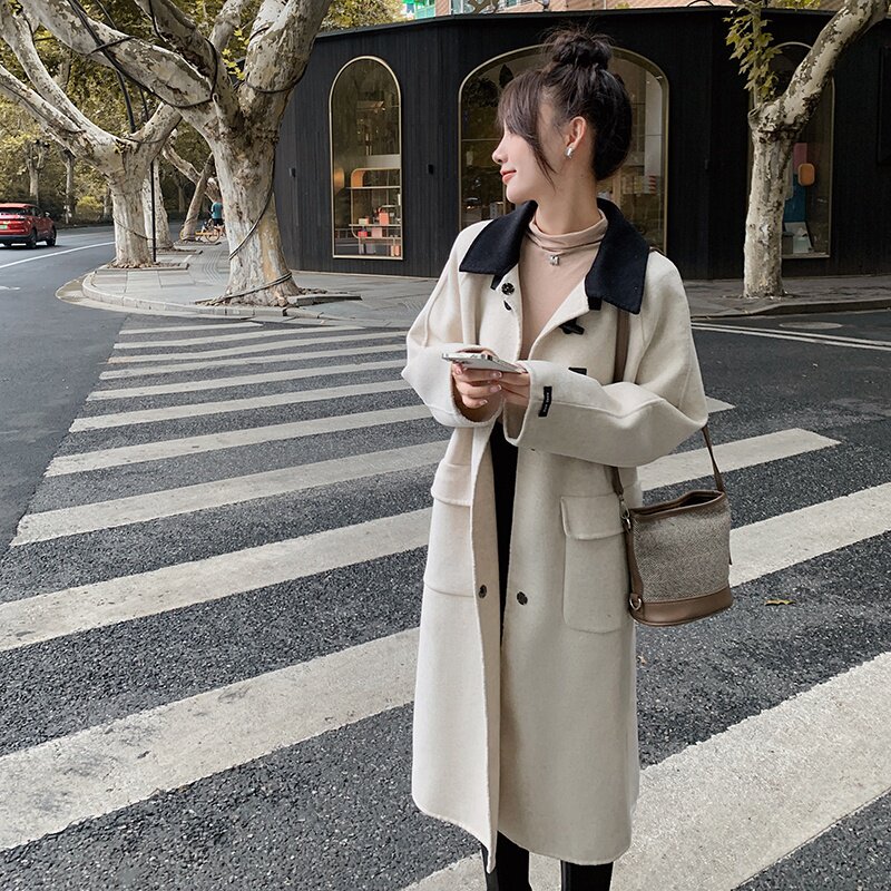 有！2022冬新款三色双面羊绒毛呢外套女123-8867-P255-K388,女装毛呢外套,浙宝123