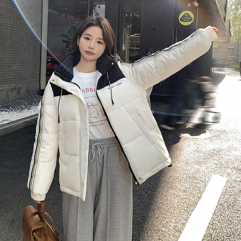 大货已出有买家秀！2026冬季新款连帽羽绒服女123-8673-P185-K268,女装羽绒服,浙宝123