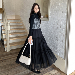 24春季吊带连衣裙两件套123-6011-裙子P135K188T恤P35套P170K228图片