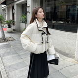 现货！2026冬季风短款提花90绒羽绒服女123-8650-P245-K368，女装羽绒服，浙宝123