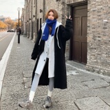 现货！2022加厚羊羔毛毛呢拼接假两件外套女123-H002-P185-K268，女装毛呢外套，浙宝123