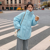 新款！2023冬季蒂芙尼蓝设计感羽绒服123-Y06-P255-K348，女装羽绒服，浙宝123