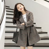 现货！2023春季格纹毛呢小西装外套123-W02-P110-K168，女装西装，浙宝123