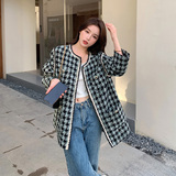 现货！2023春季新款小香风格子外套123-8855-P155-K218，女装毛呢外套，浙宝123