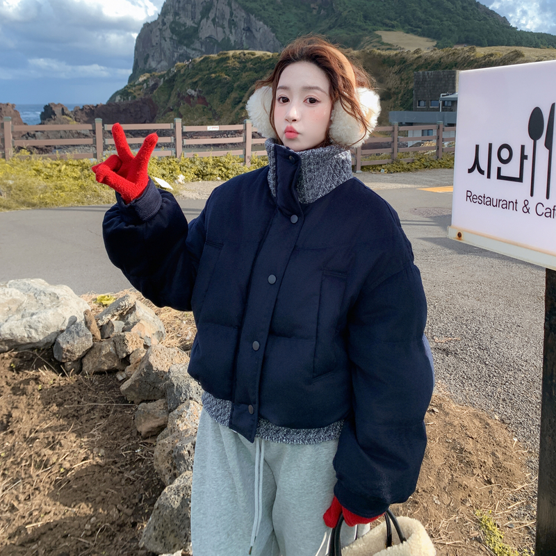 三天后出货！2025冬季新款针织拼接羽绒服外套123-7770-P315-K468，女装羽绒服，浙宝123