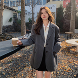 现货有买家秀！2024穿绳设计感西服外套女B123-W802-P120-K178，女装西装，浙宝123