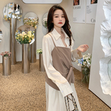 现货！2023春季新款假两件设计感连衣裙123-2395-P115-K178，女装连衣裙，浙宝123