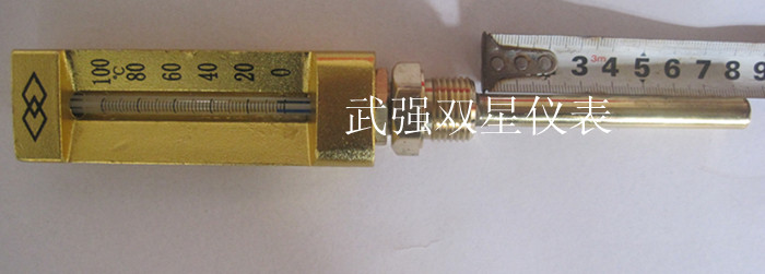 现货 船用温度计0-100℃ V型温度计 金属套温度计
