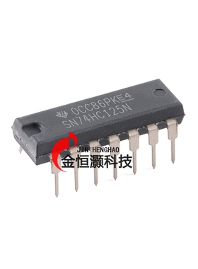 原装正品 直插 SN74HC125N 逻辑电路 - 四总线缓冲器 DIP-14