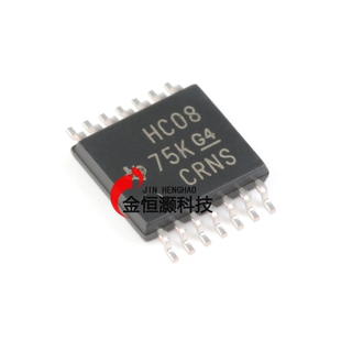 原装正品 SN74HC08PWR TSSOP-14 四路2输入正与门 贴片逻辑芯片