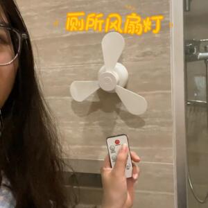 厕所风扇灯吊壁挂式免打