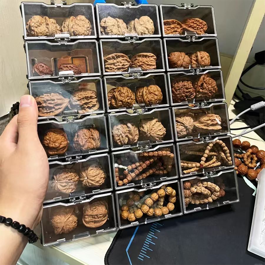 多层透明塑料防尘格子手