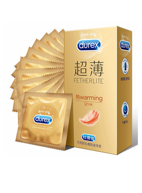 杜蕾斯热感warming超薄避孕套安全套发热裸入羽感空气套情趣正品