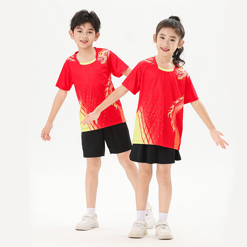 小学生羽毛球服套装吸汗儿童